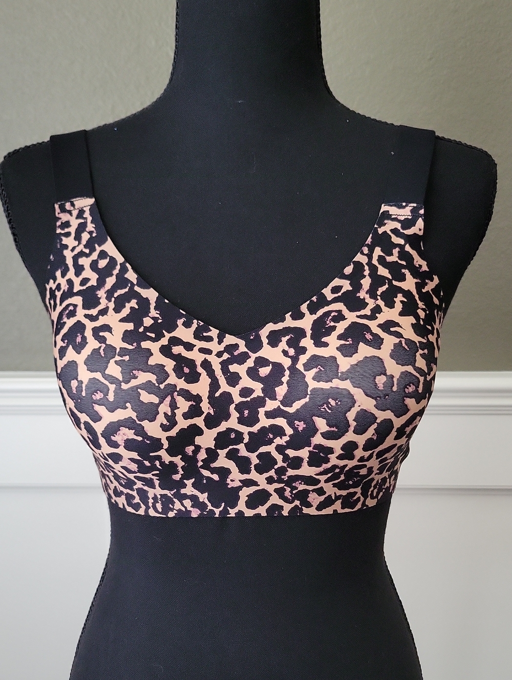 Leopard Print Wireless Comfort Bra